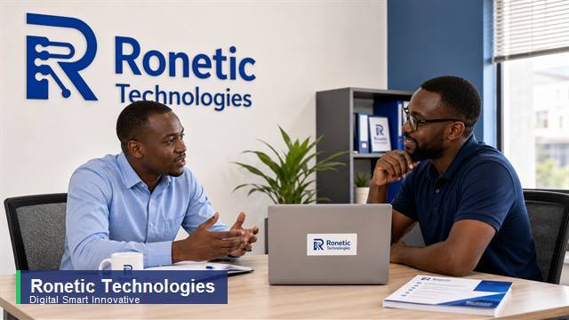 Ronetic Technologies IT support consultation in an office