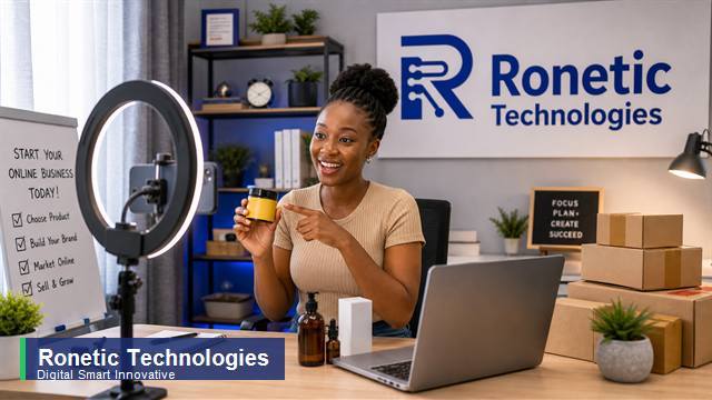 Ronetic Technologies live selling work from home setup